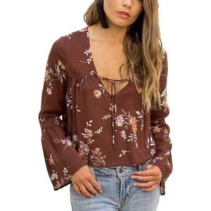 Saltwater Luxe Lovestruck Blouse Merlot